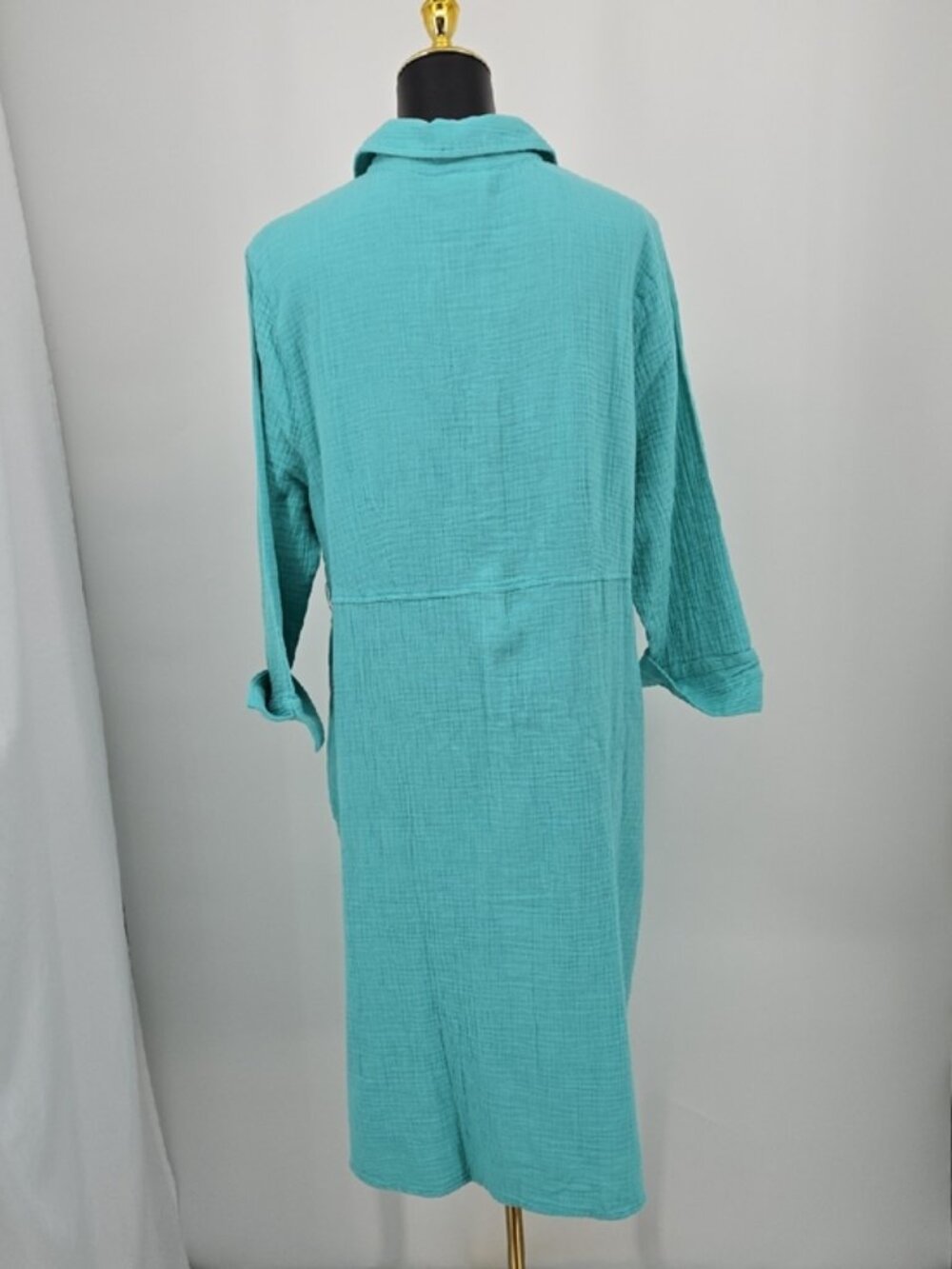 Aqua Petite Button Front Dress Size PXL - Picture 5 of 10